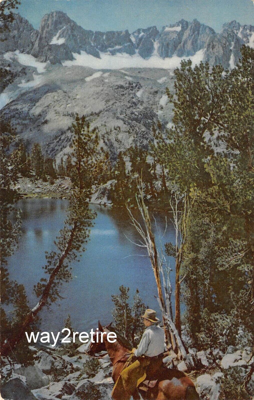 Postcard TnT Summit Lake Palisade Glacier Union oil California