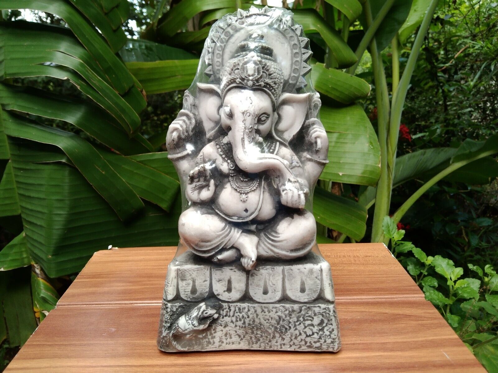 Lord ganesh stone sculpture ganapathi hindu god statue ganesha figurine chrismas
