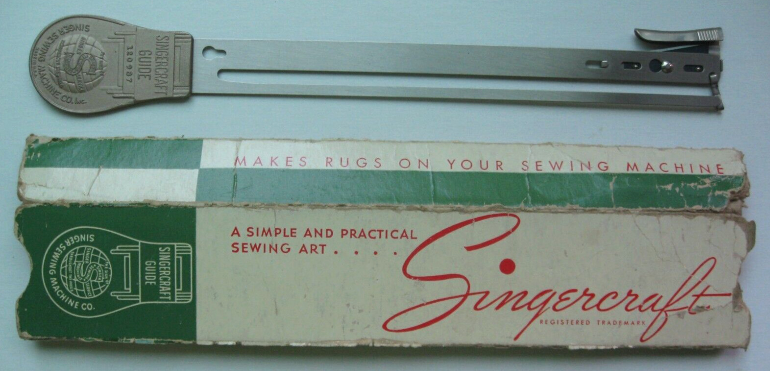 Vintage SINGERCRAFT Guide # 120987 Rug Making Accessory