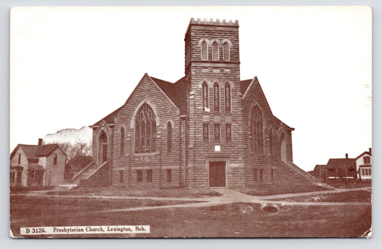 c1910s~Presbyterian Church~Lexington Nebraska Vintage Postcard