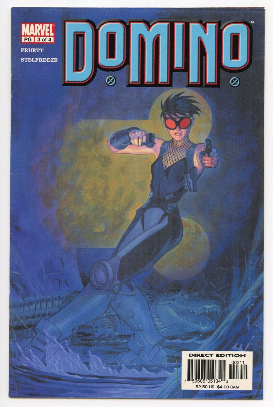 Marvel Comics Domino (2003) #3 Pruett STELFREEZE Cover/Art NM 9.4