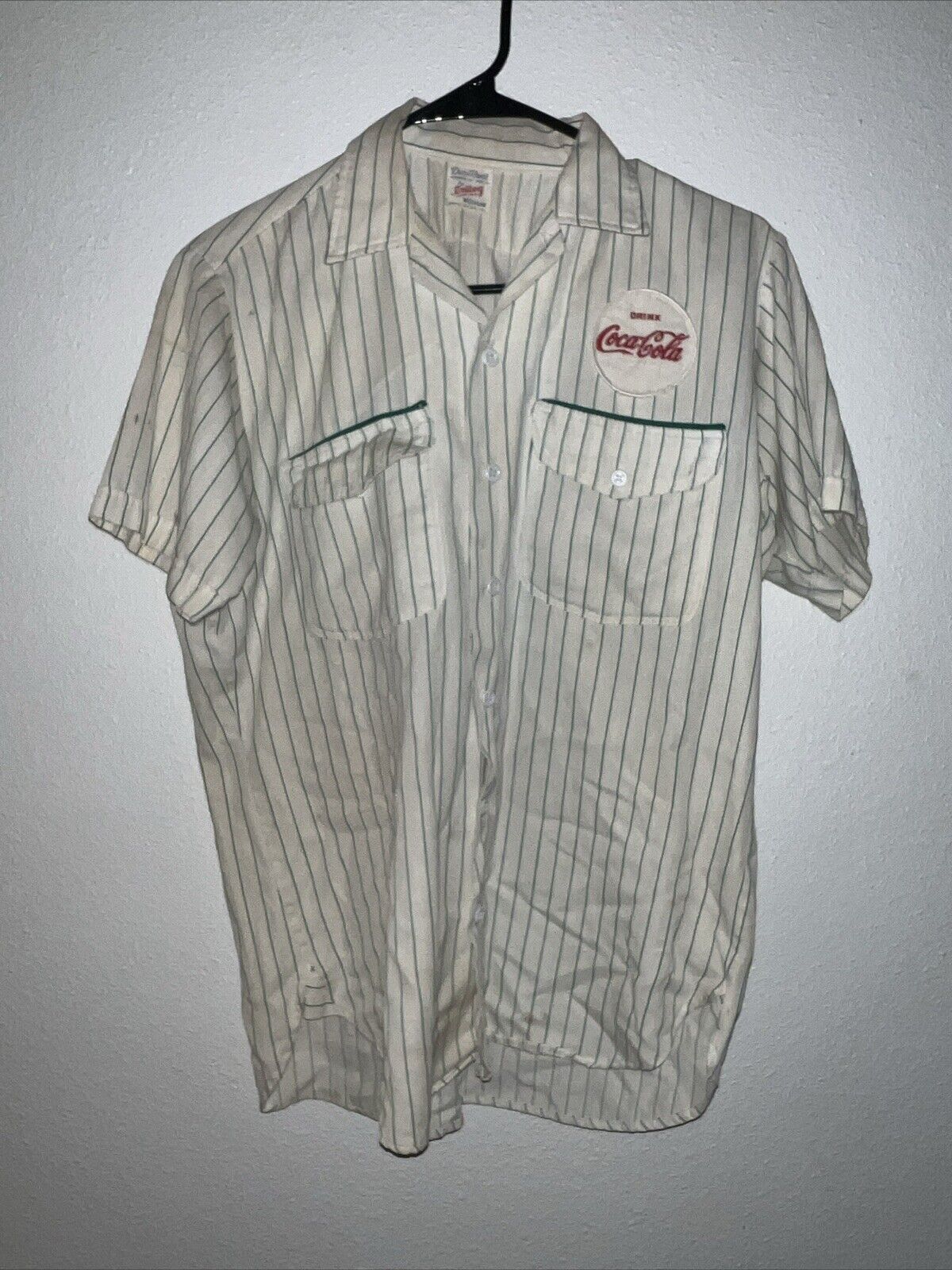vintage coca cola shirt 1940s 1950s Work shirt