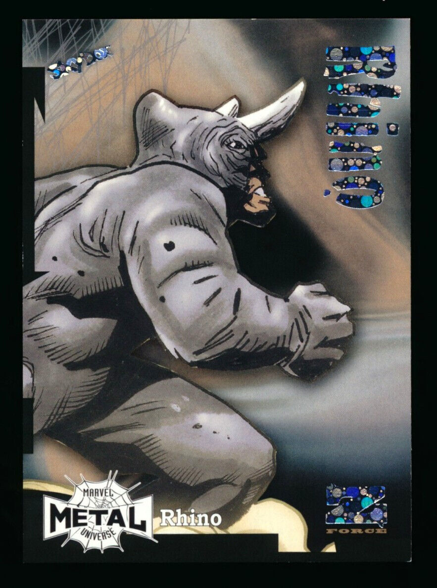 2021 Marvel Metal Universe Spider-Man Z-Force Spectacular Rave Z-28 Rhino 09/25