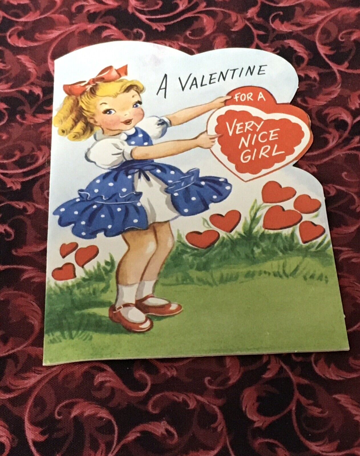 1950’s Valentine’s Used Cards-Very Cute Lot Of 3