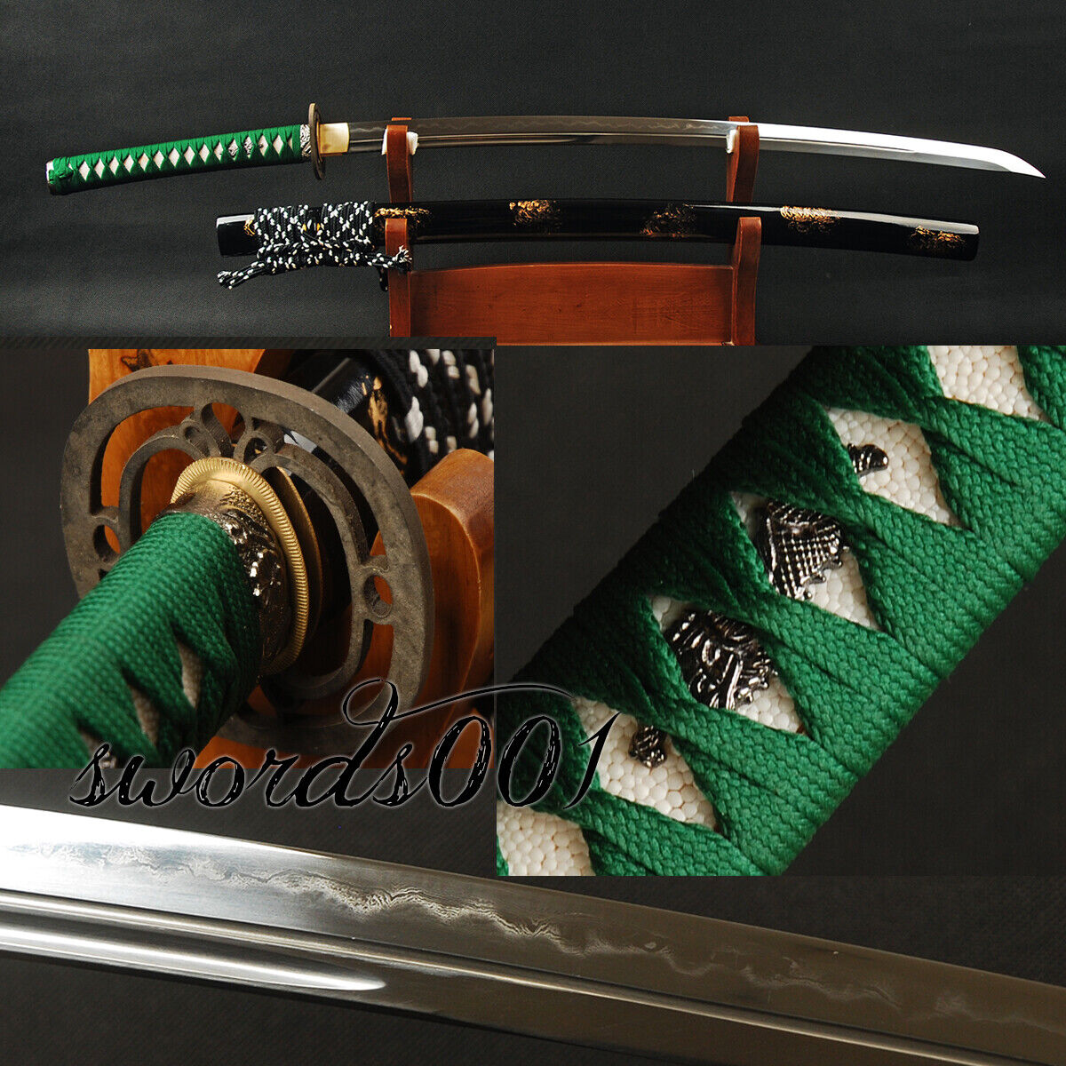 clay tempered sharp japanese samurai katana sword real hamon unokubitsukuri