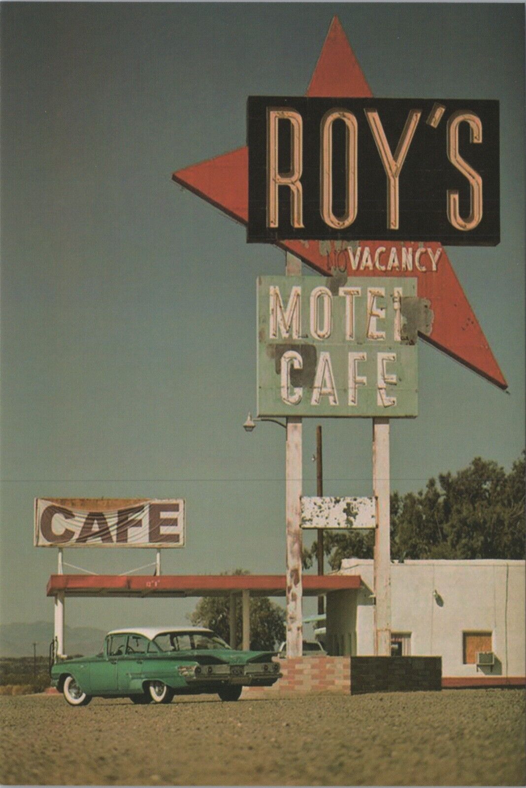 Roy's Motel Cafe Neon Sign 1960s Car ~ New 2024 Image Card 4