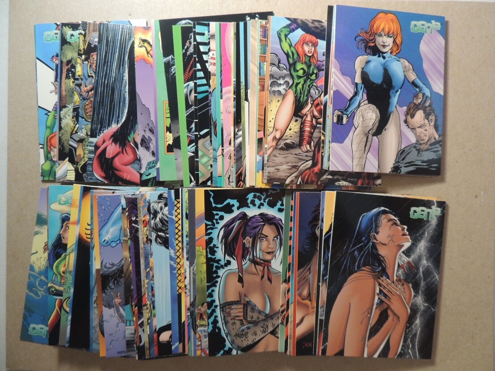 GEN 13 COMIC BOOK SET OF 90 1996 WILDSTORM PRODUCTIONS NON-SPORT TRADING CARDS