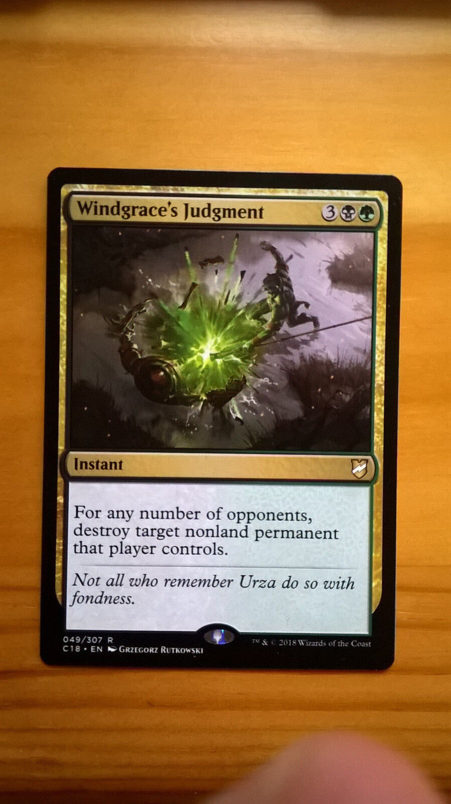 2018 MTG Commander Windgrace\'s Judgment NM