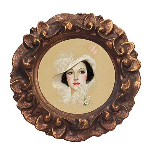 PARAFAYER Vintage Small Picture Frame 3x3Antique Ornate Photo Frame With Flor...