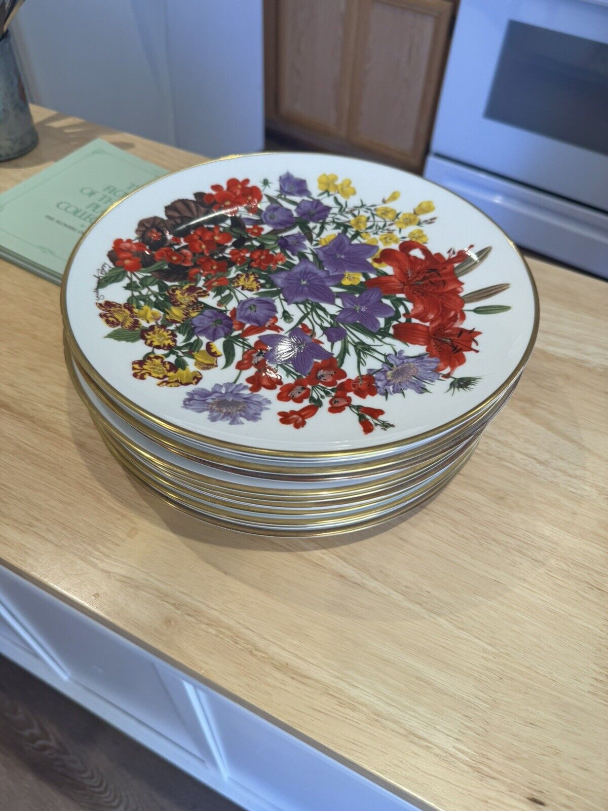 antique plates hand painted