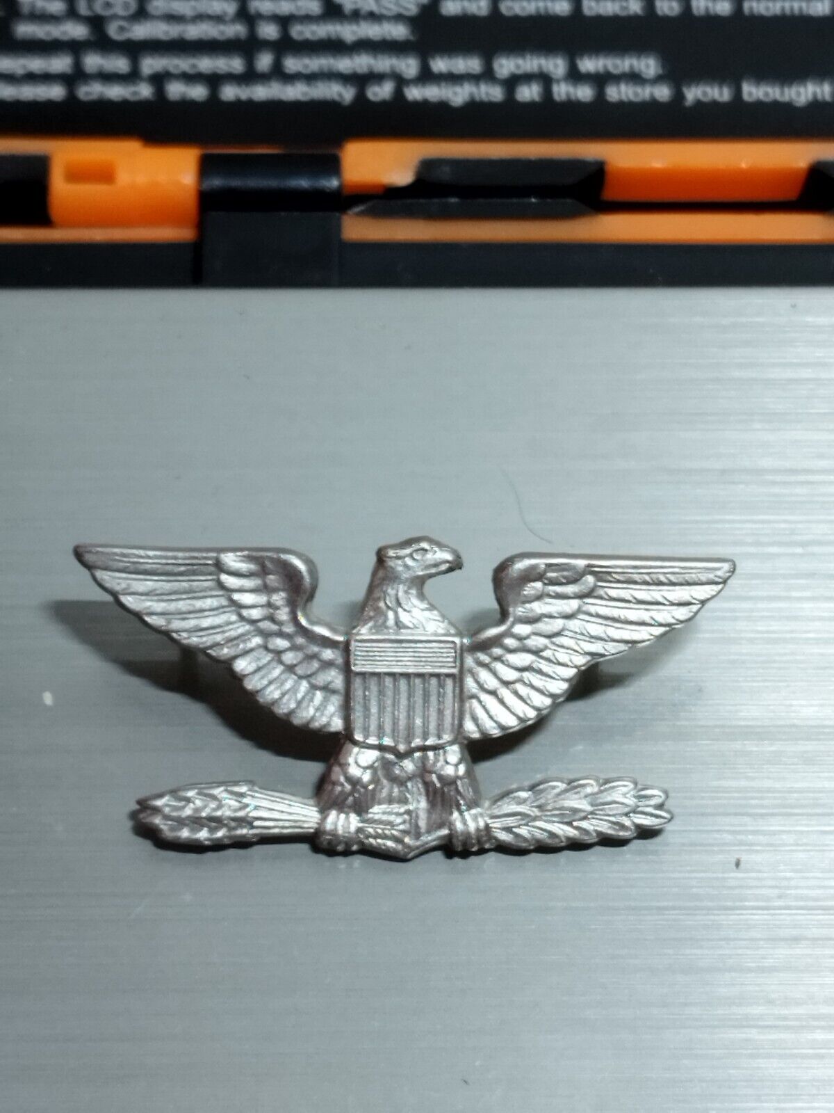 Vintage Colonel Eagle Pin NS Meyer NY Sterling Silver