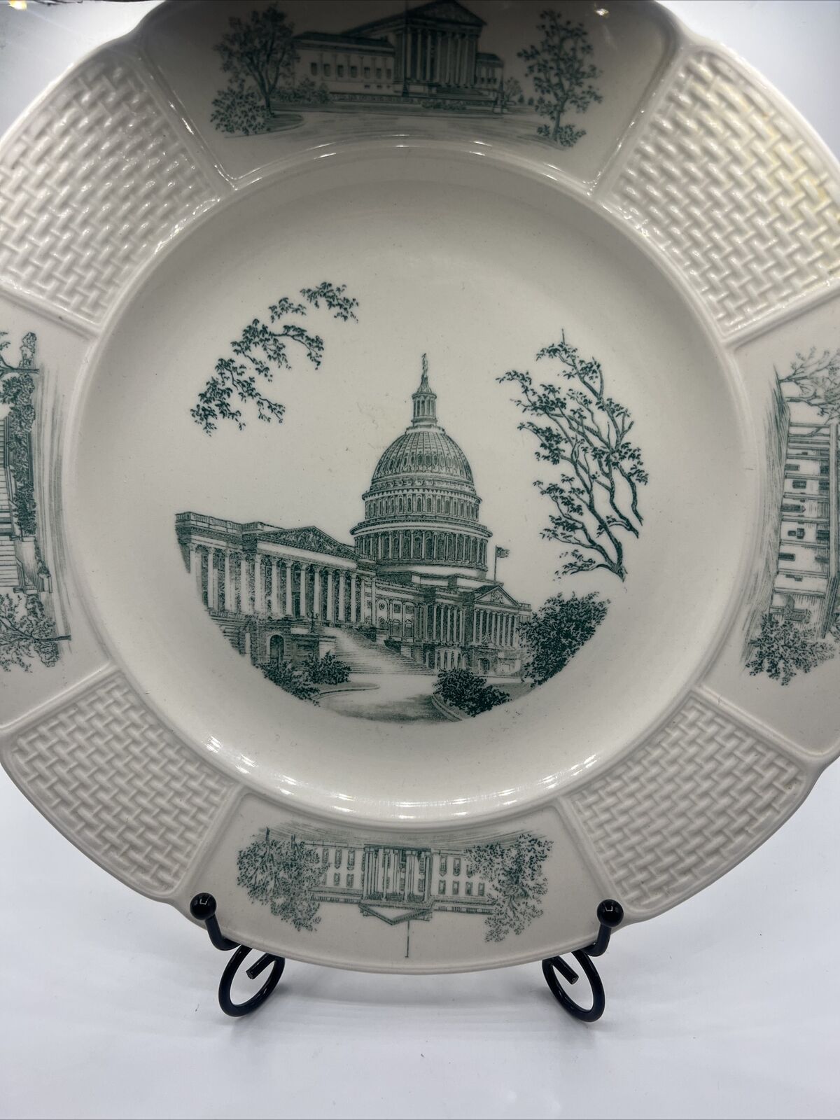 Wedgwood Mr Fosters Remembrance Shop Plate Capitol Washington DC Green Buildings