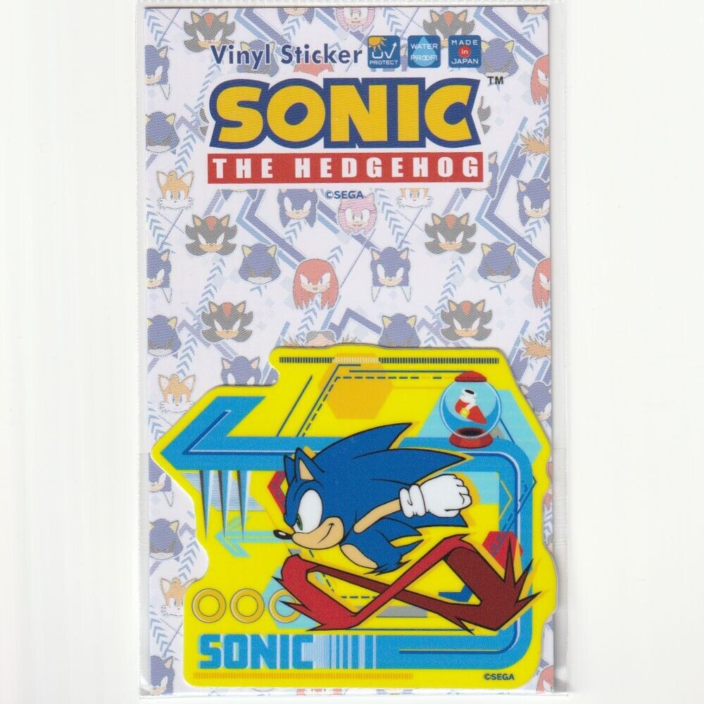 SEGA Sonic The Hedgehog Dash Sonic Die Cut Vinyl Sticker Japanese Games F/S 3\