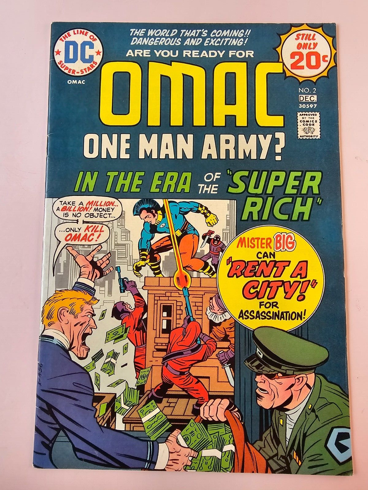 OMAC One Man Army? No 2 1974 VG