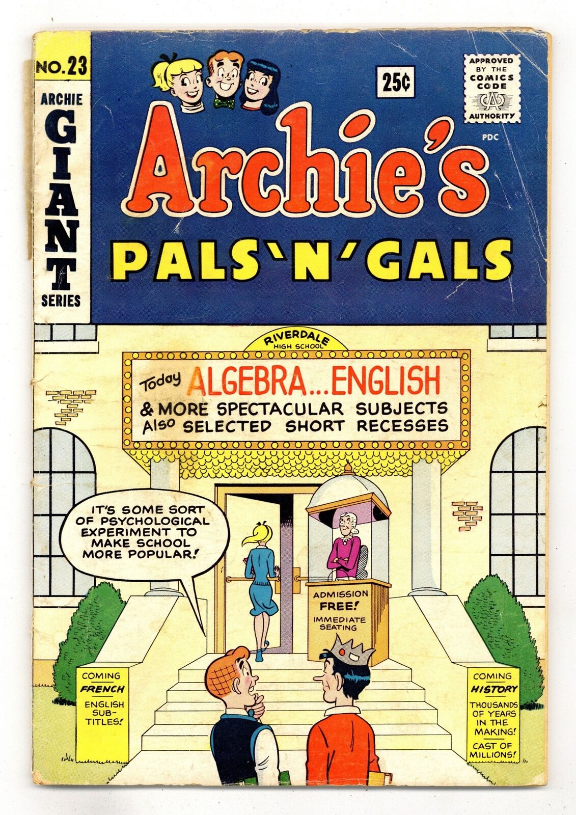Archie\'s Pals \'n\' Gals #23 FR/GD 1.5 1963 1st app. Josie