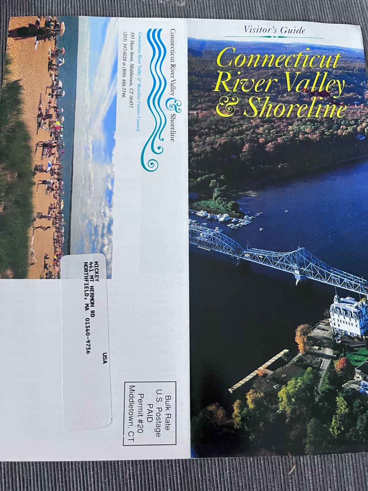 1990s Connecticut River Valley and Shoreline travel brochure