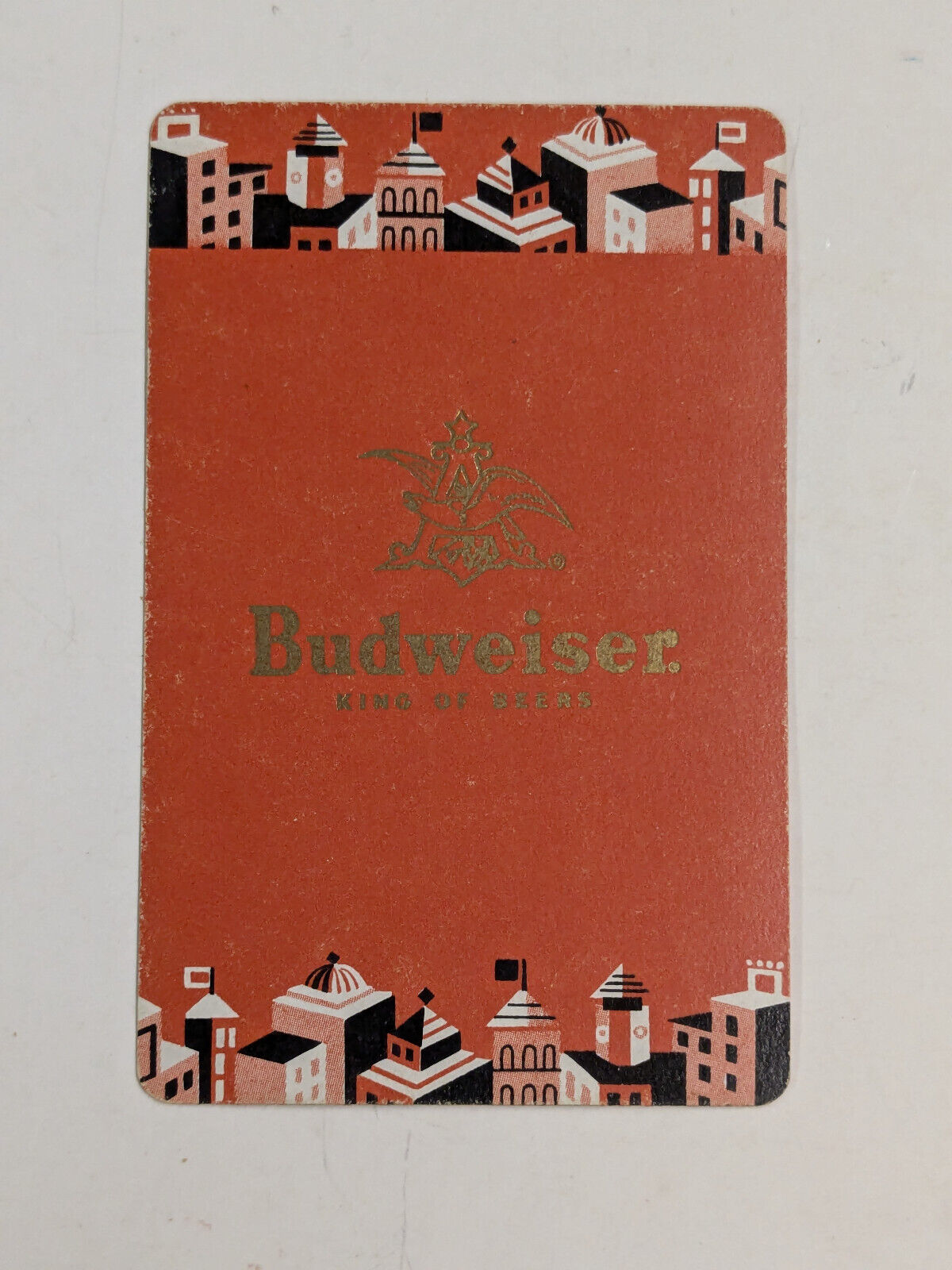 Vintage 1950's Budweiser Single Swap Playing Card MINT