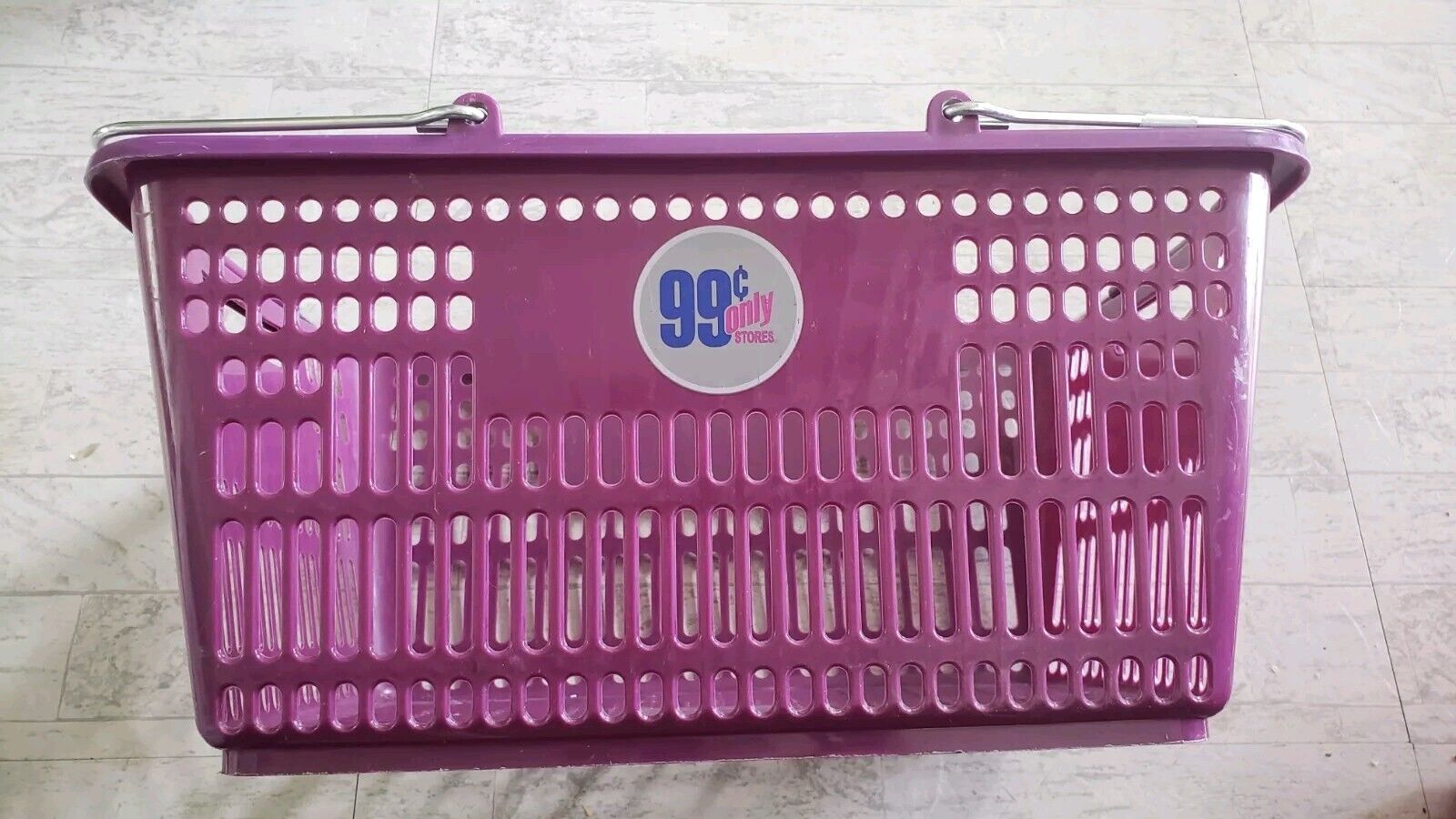 99 Cent Store Only, Purple Hand Basket, Used, From Actual Store