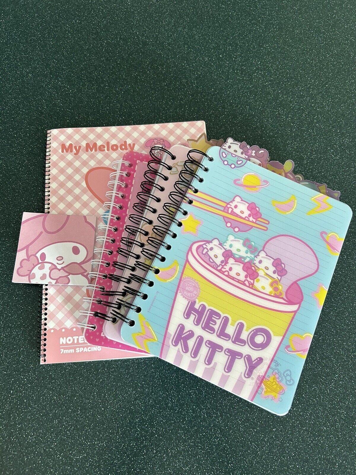 Sanrio Hello Kitty My Melody Spiral Notebooks Post It’s Lot