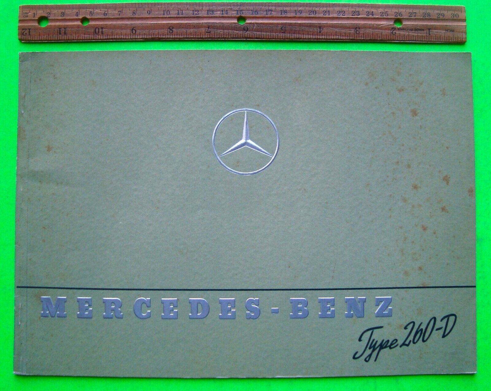 1939 MERCEDES BENZ TYPE 260D CABRIOLET / LIMO 22-pg CATALOG Brochure IN FRENCH