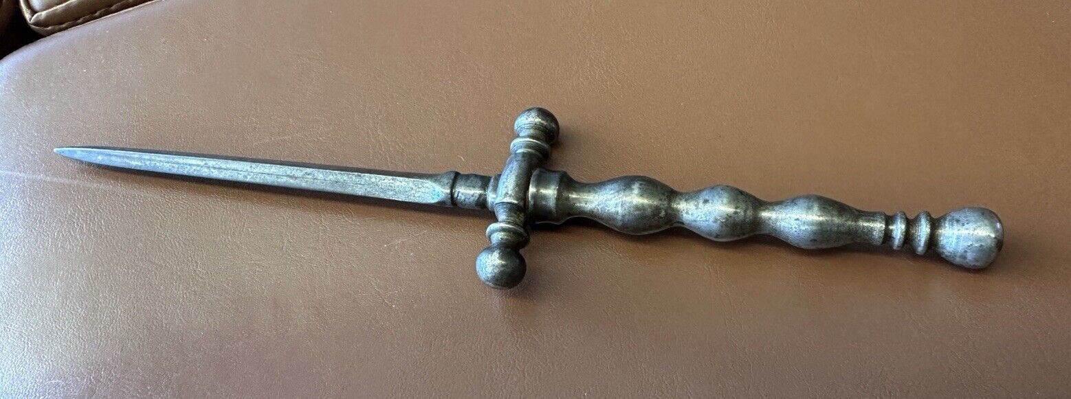 Rare antique 1800\'s Italian gunners stiletto dagger