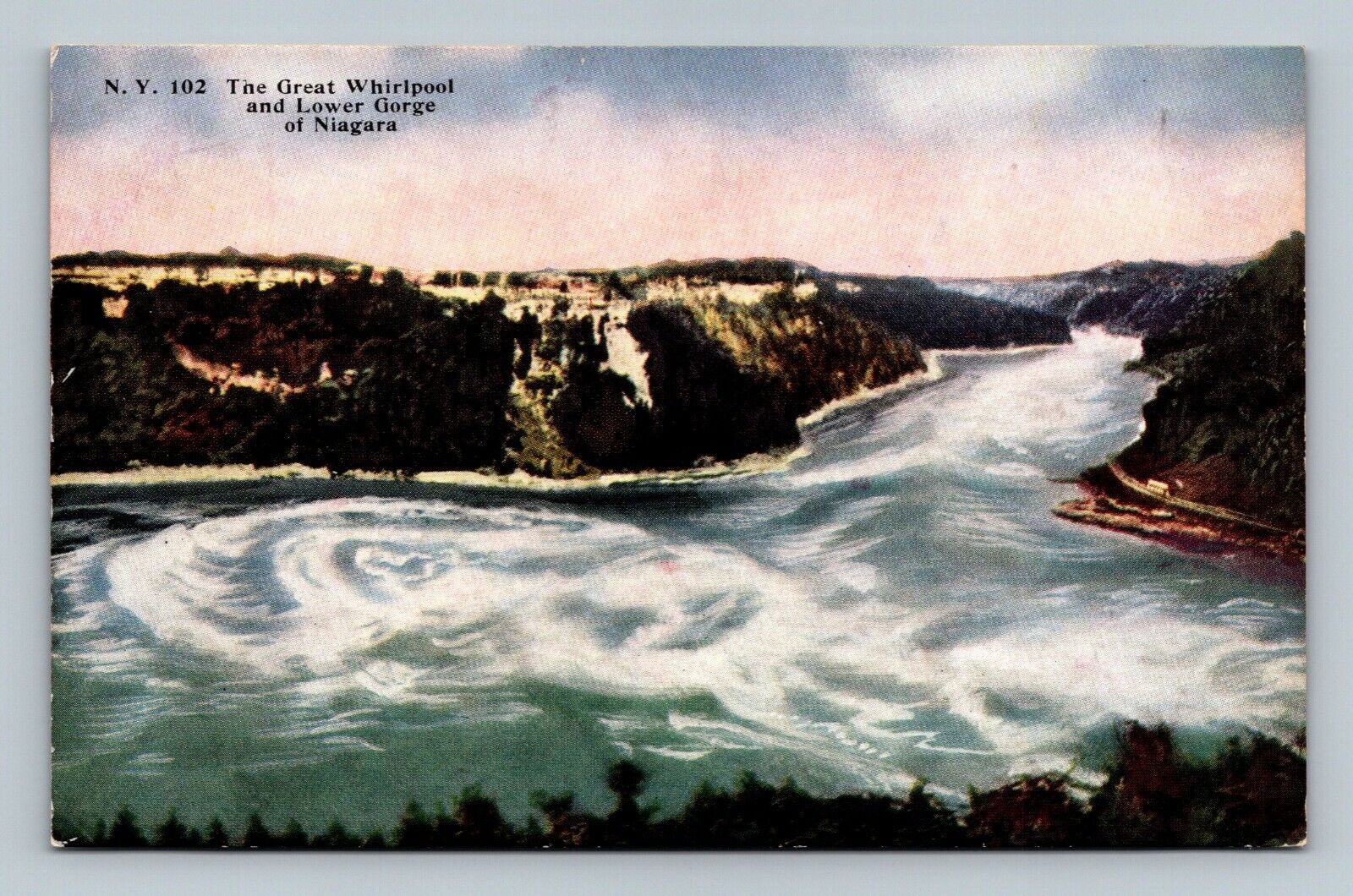The Great Whirlpool and Lower Gorge of Niagara Postcard   