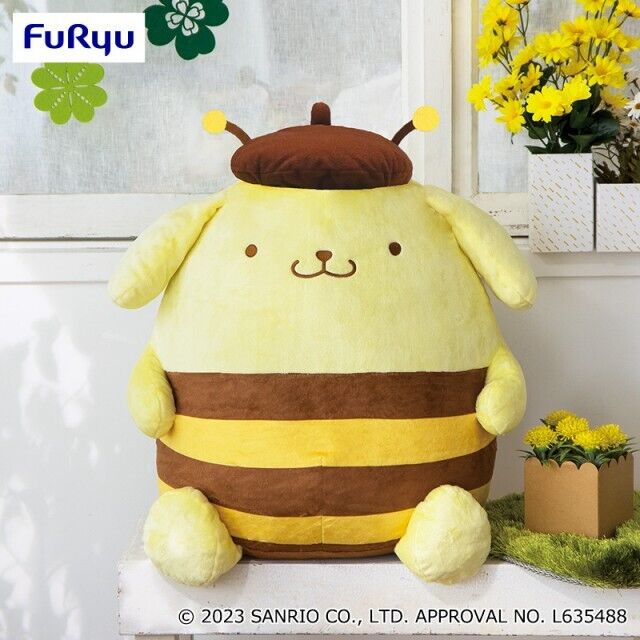 Sanrio Pompompurin Transform into a bee Super BIG DX Plush Toy 50cm US seller