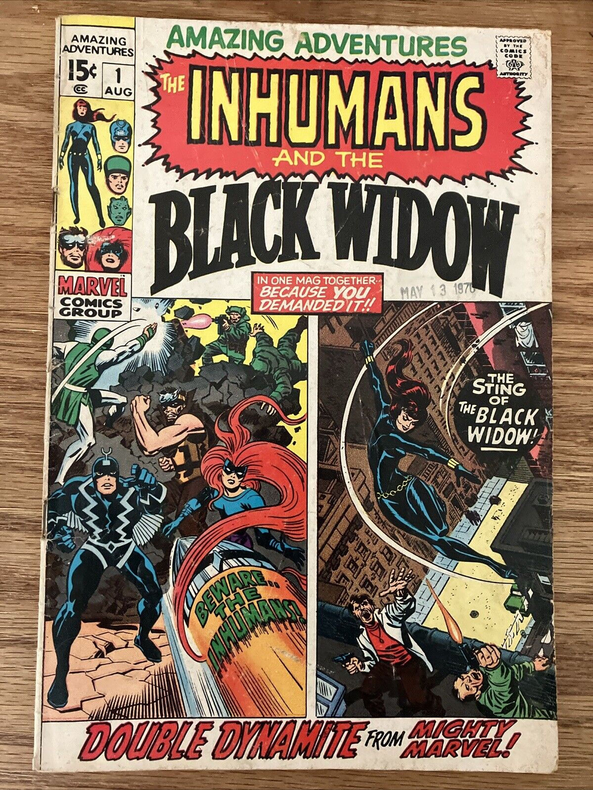 AMAZING ADVENTURES #1 - THE INHUMANS AND THE BLACK WIDOW MARVEL COMICS 1970