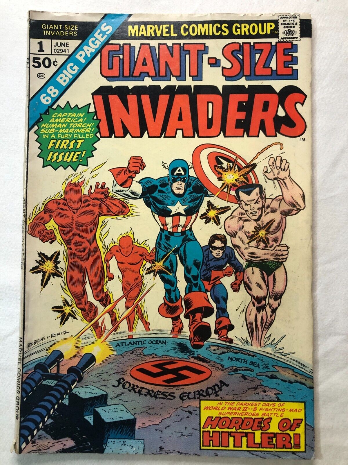 GIANT-SIZE INVADERS #1 Classic Bronze Age Marvel Comics Very Nice Condition