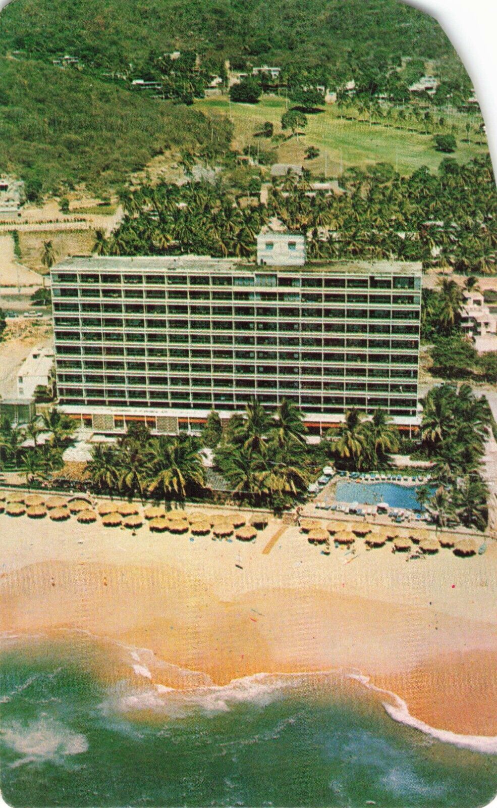 Acapulco Guerrero Mexico, Hotel Elcano, Vintage Postcard
