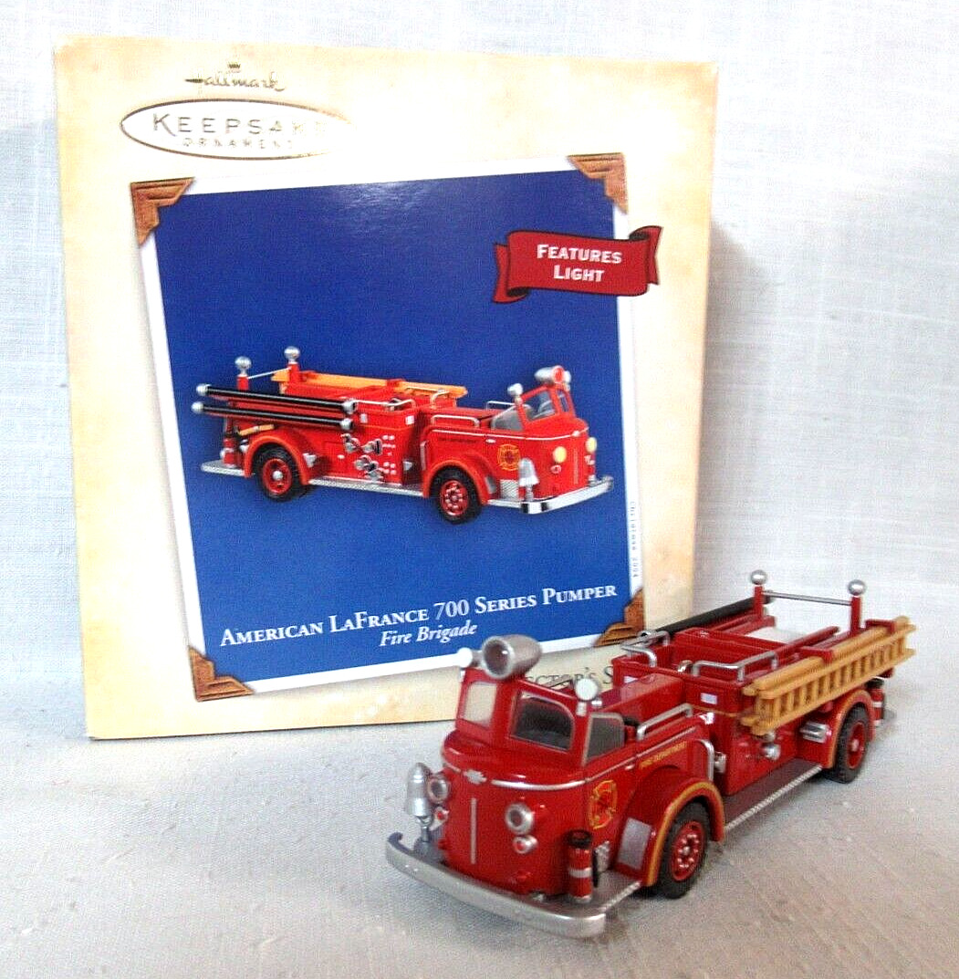 Hallmark 2004 Fire Brigade Series Orn #2~American LaFrance 700 Series Pumper