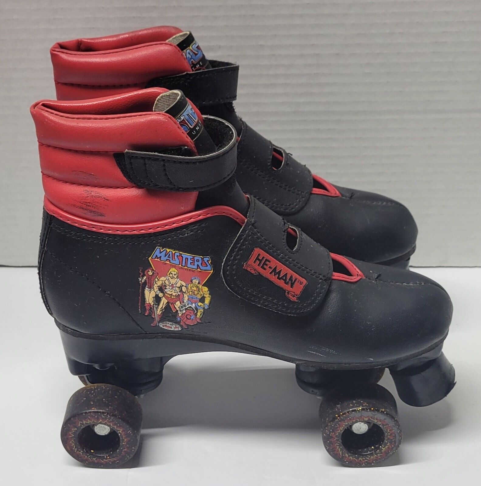 Vintage 1985 MOTU He-Man Masters of the Universe Childs Roller Skates Size 2