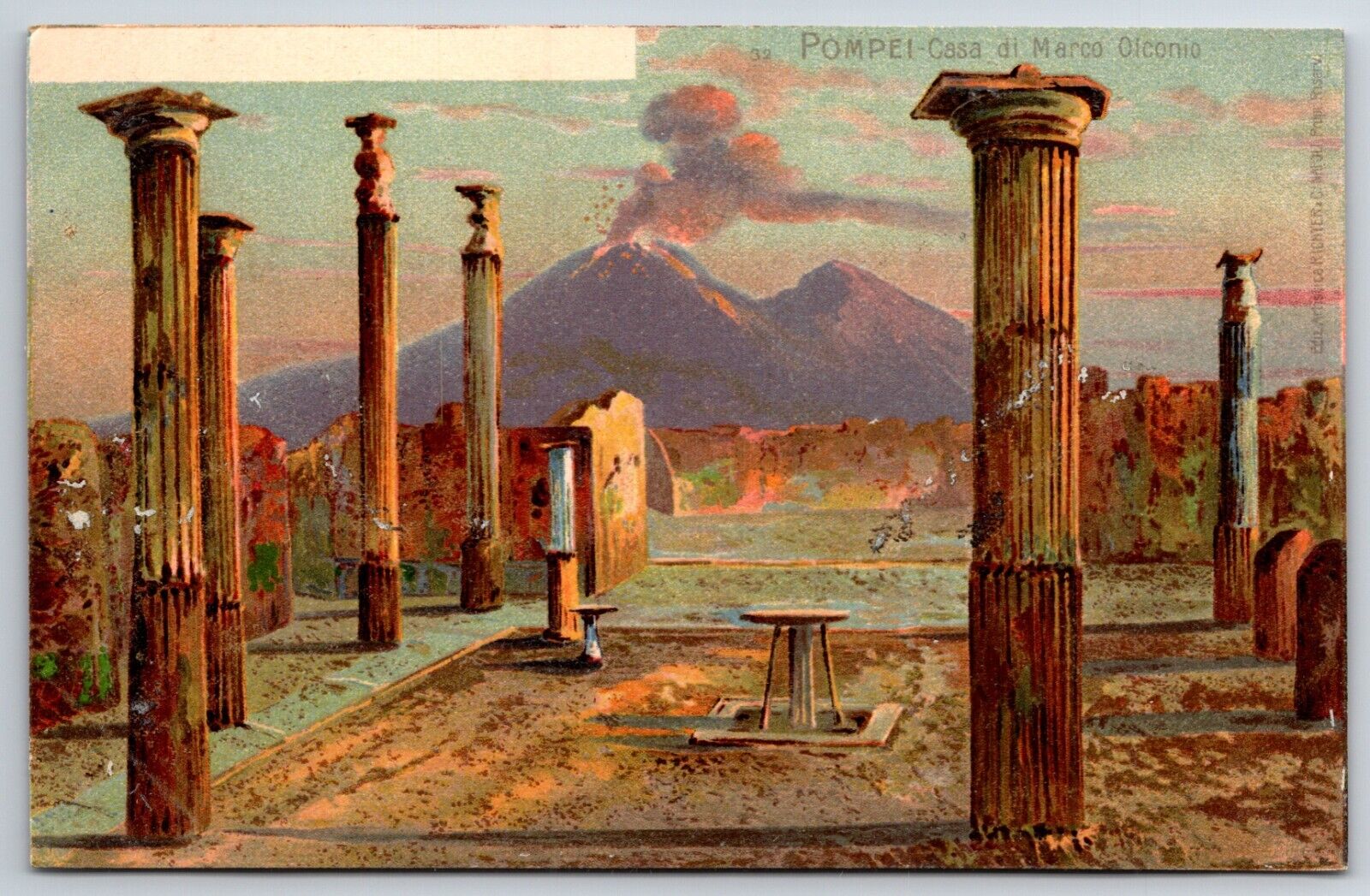 Italian Postcard Pompeii \