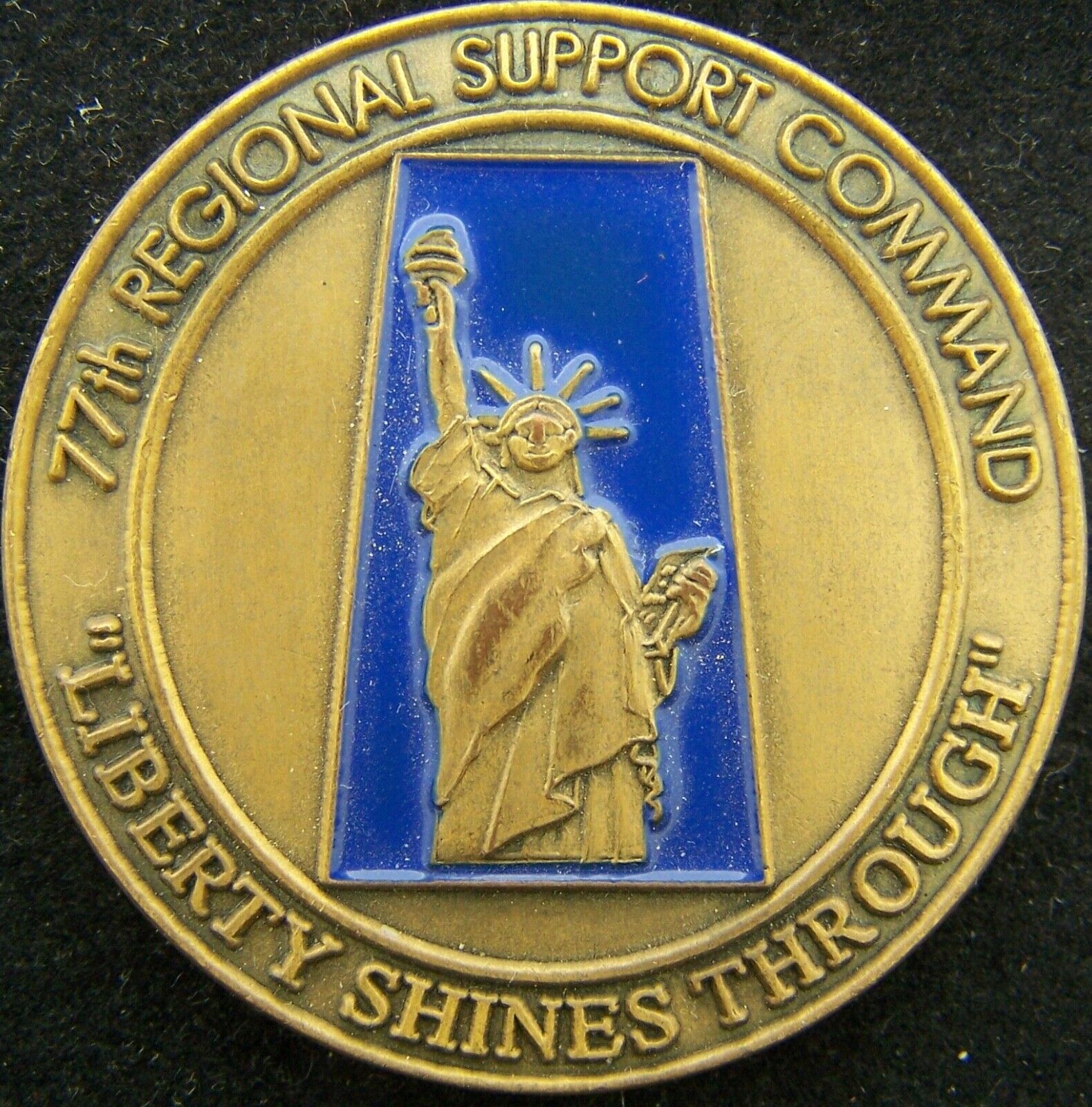 77th Regional Support Command Serialized Vintage Challenge Coin