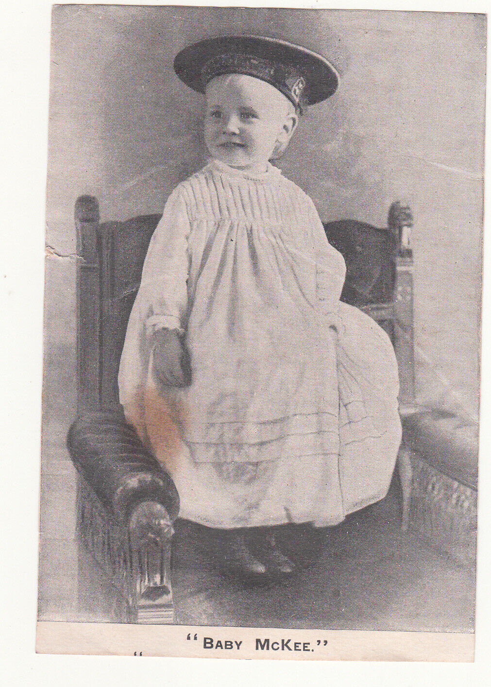 Demorest's Family Magazine BABY McKEE Chair Hat Cutout Victorian 1880s