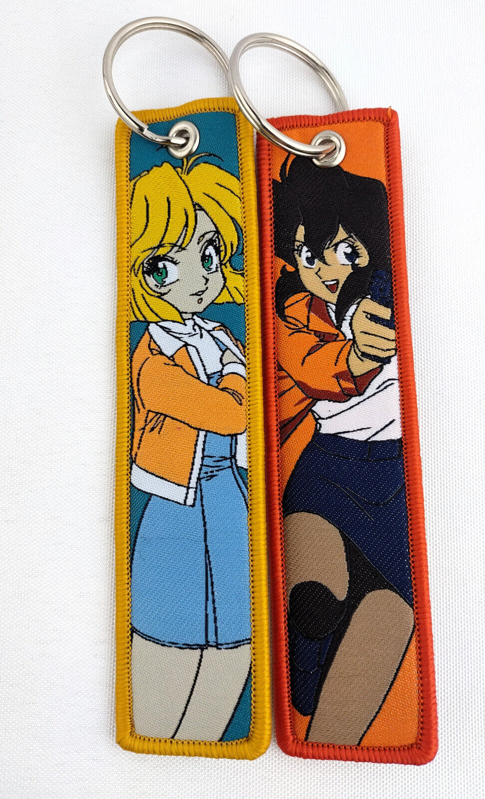 Gunsmith Cats Anime Fabric Keychains Weaved Patch Jet Tag 5\