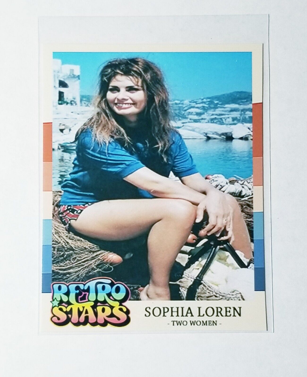 SOPHIA LOREN RETRO STARS CUSTOM ART TRADING CARD ACTRESS TWO WOMEN