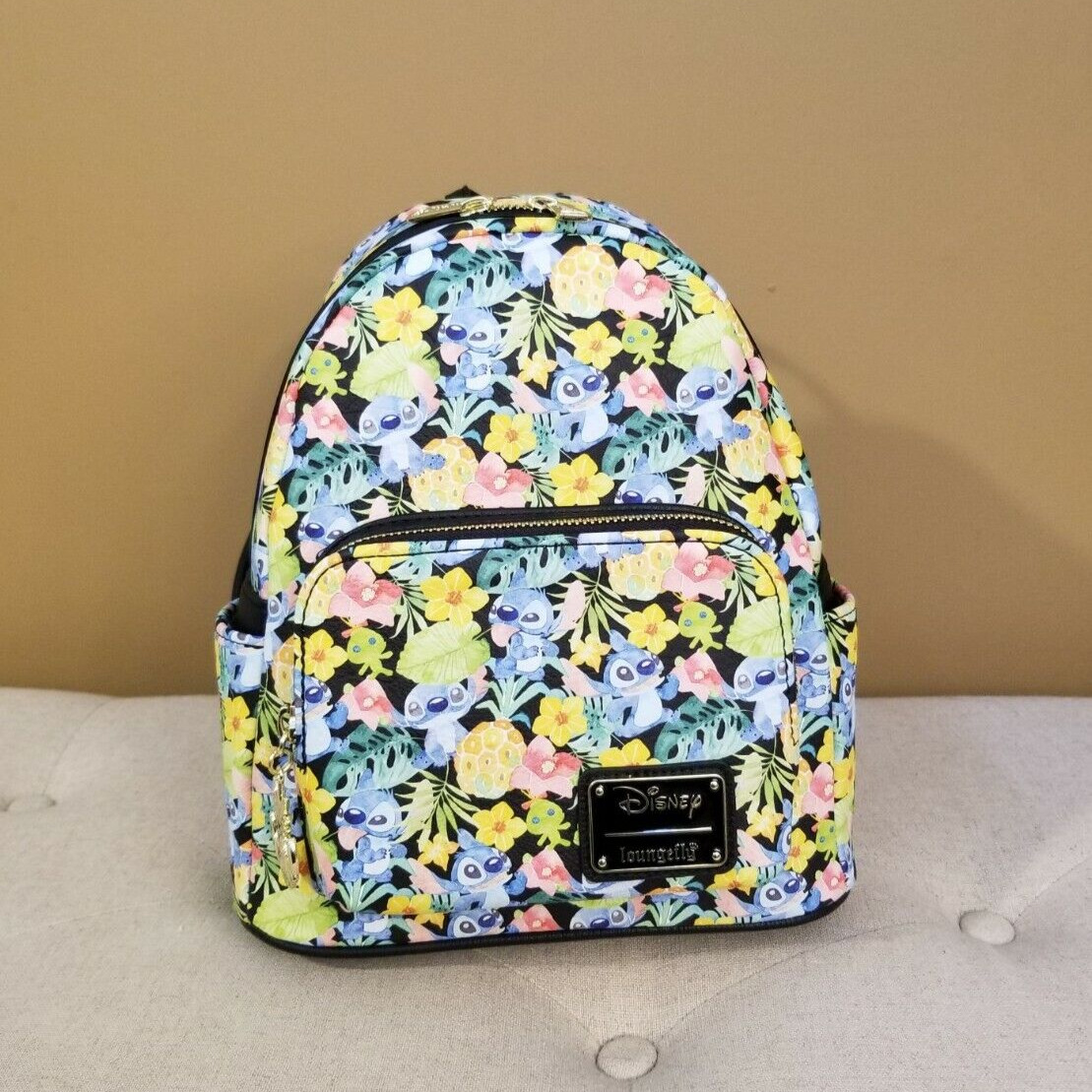 Loungefly Disney Lilo and Stitch Tropical Floral Pineapple Mini Backpack NEW