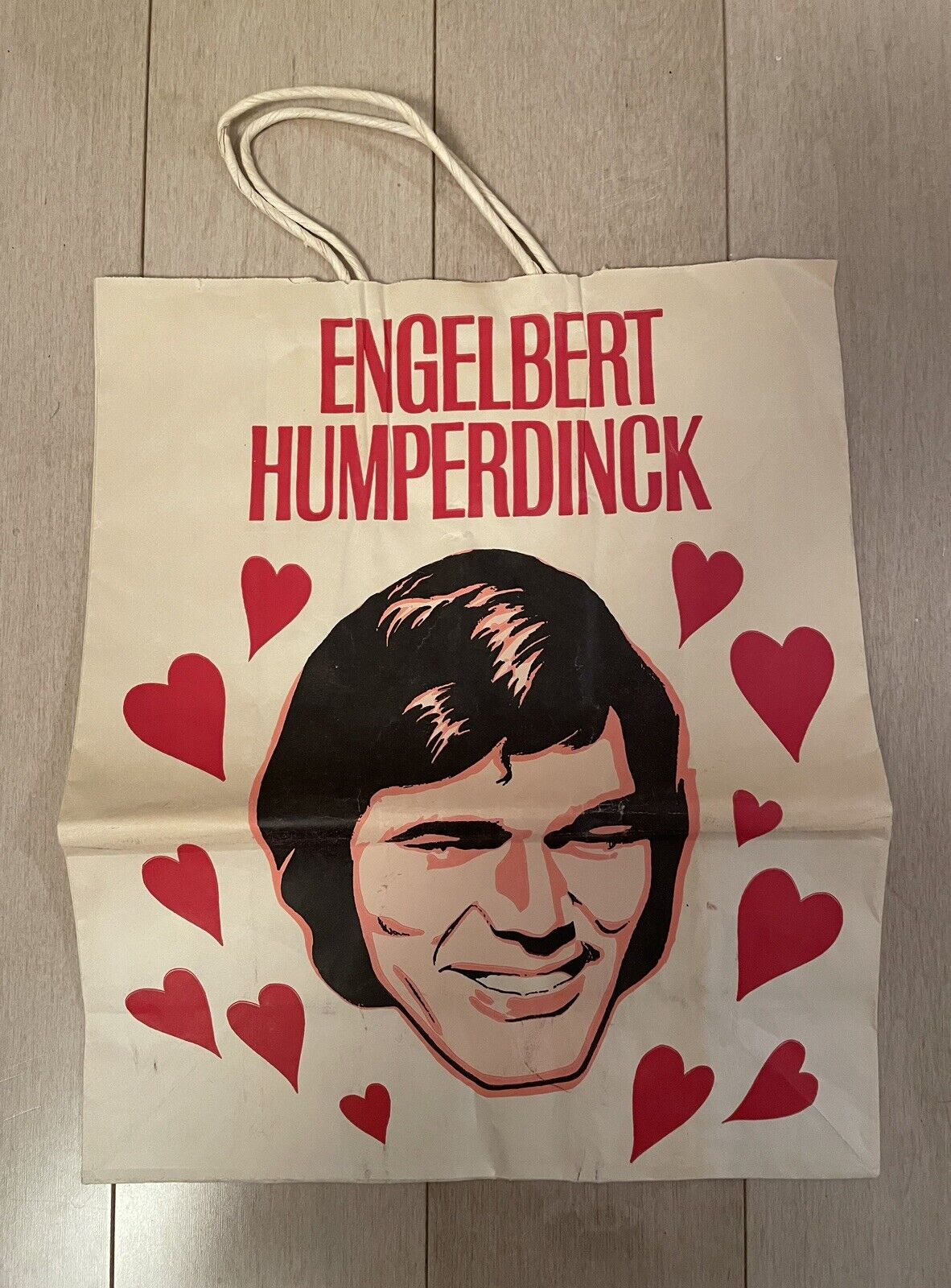 Vintage Engelbert Humperdinck Paper Shopping Bag Music Collectible