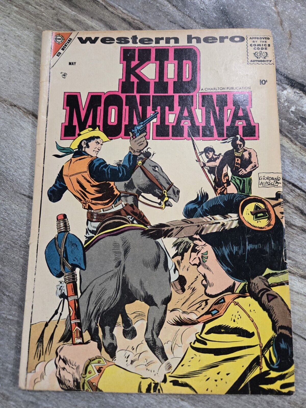 KID MONTANA #12 - Charlton May 1958 - 10 CENT COMIC BOOK