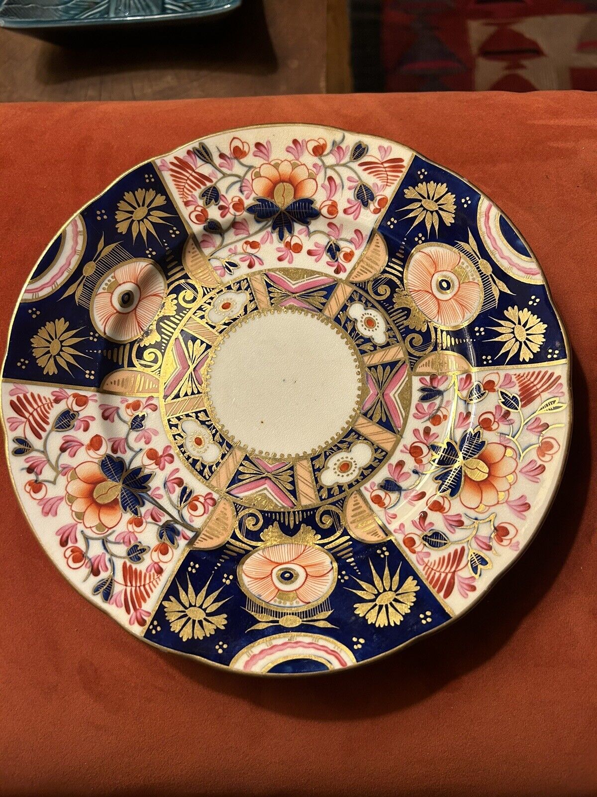 c 1811 Robert Bloor  Pre Crown Derby dinner plate, Imari pattern #48, #8