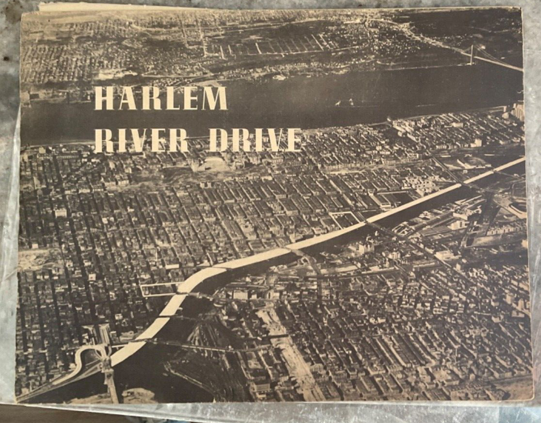Vintage 1937 Harlem River Drive Proposal Booklet w Drawings , Maps & Photographs