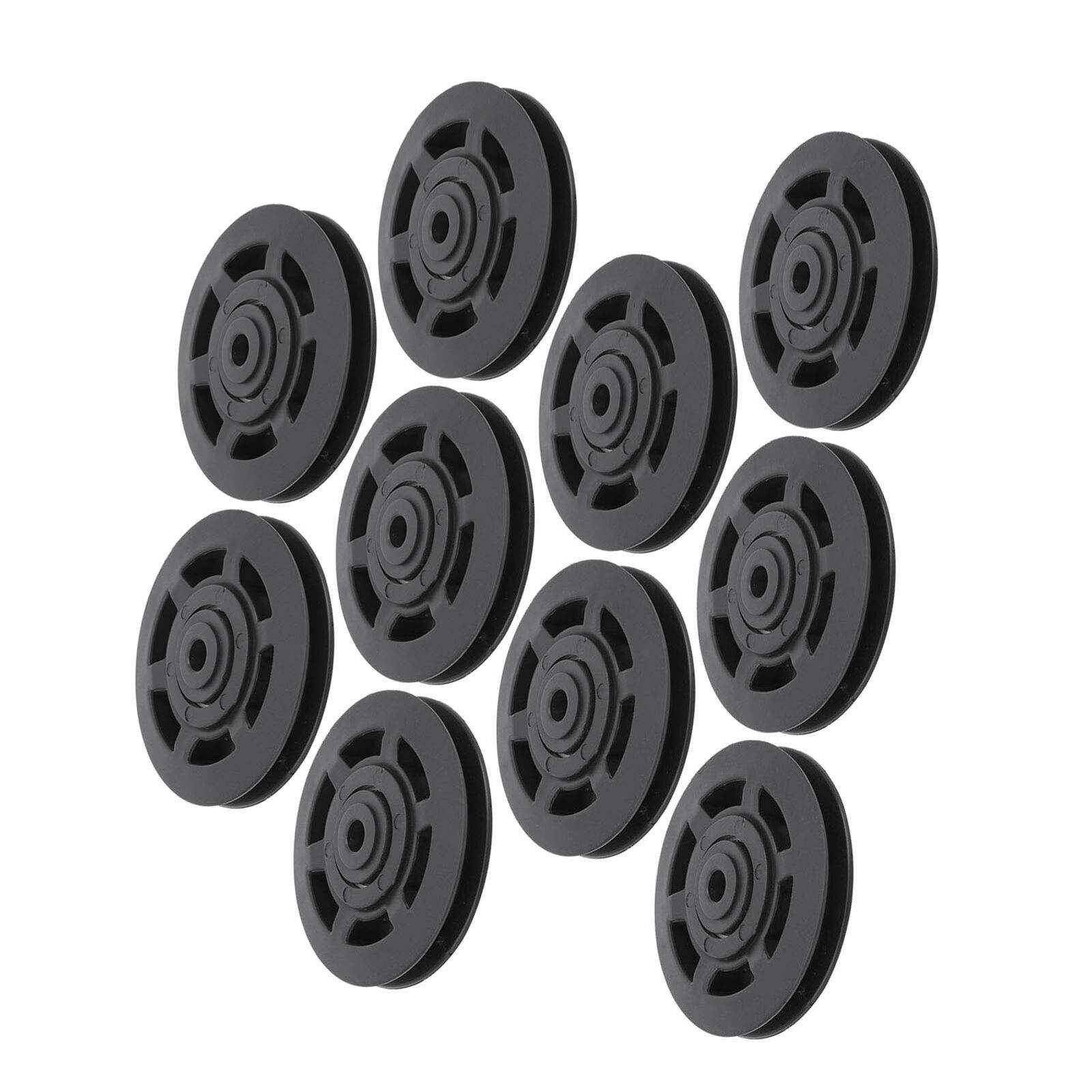 10Pcs Set Nylon Bearing Pulley Wheel High Quality For Fitness Equipm KRI