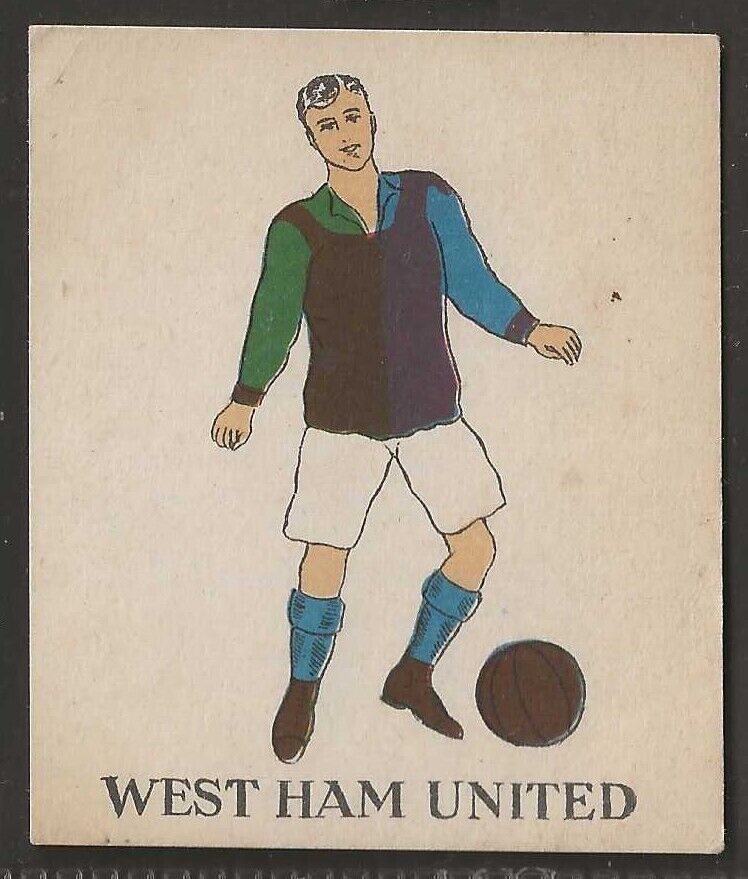 BATTOCKS-FOOTBALL COLOURS 1915 (BACK= GUESSING NUMBERS)-#046- WEST HAM UNITED