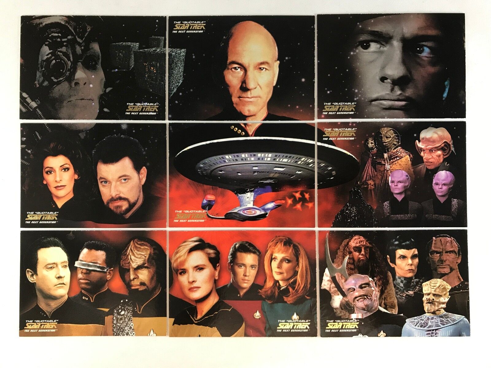 The QUOTABLE STAR TREK NEXT GENERATION Complete FINAL FRONTIER Chase Card Set