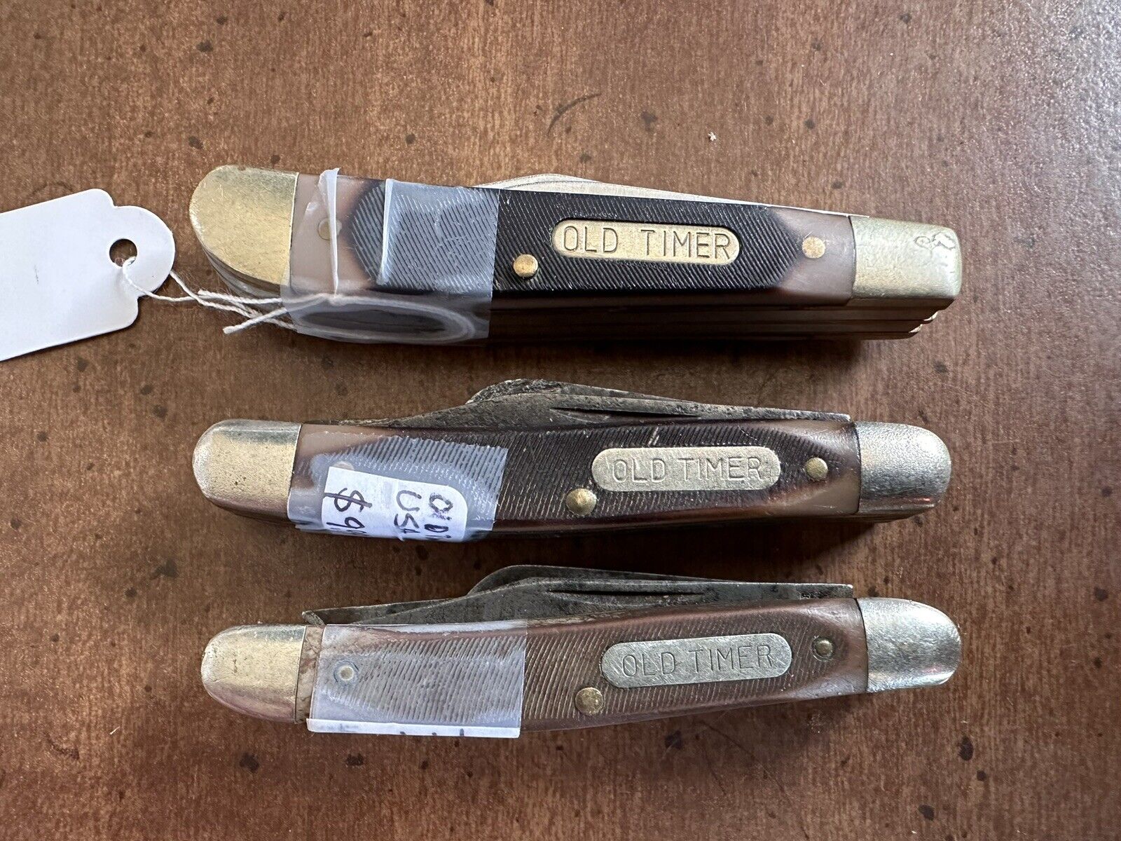3 Vintage SCHRADE OLD TIMER 108OT USA Knives Pocket Knife 72OT China