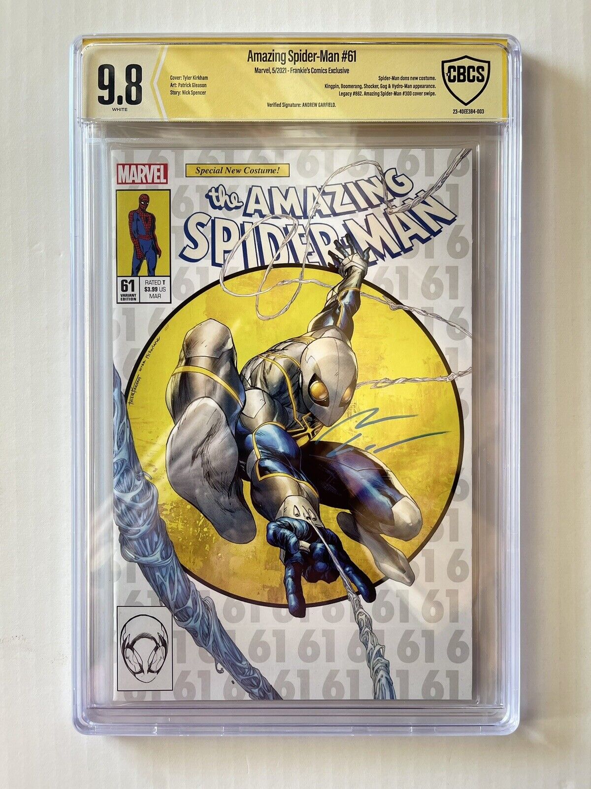 AMAZING SPIDER-MAN #61 Frankie’s Exclusive SIGNED By Andrew Garfield CBCS 9.8