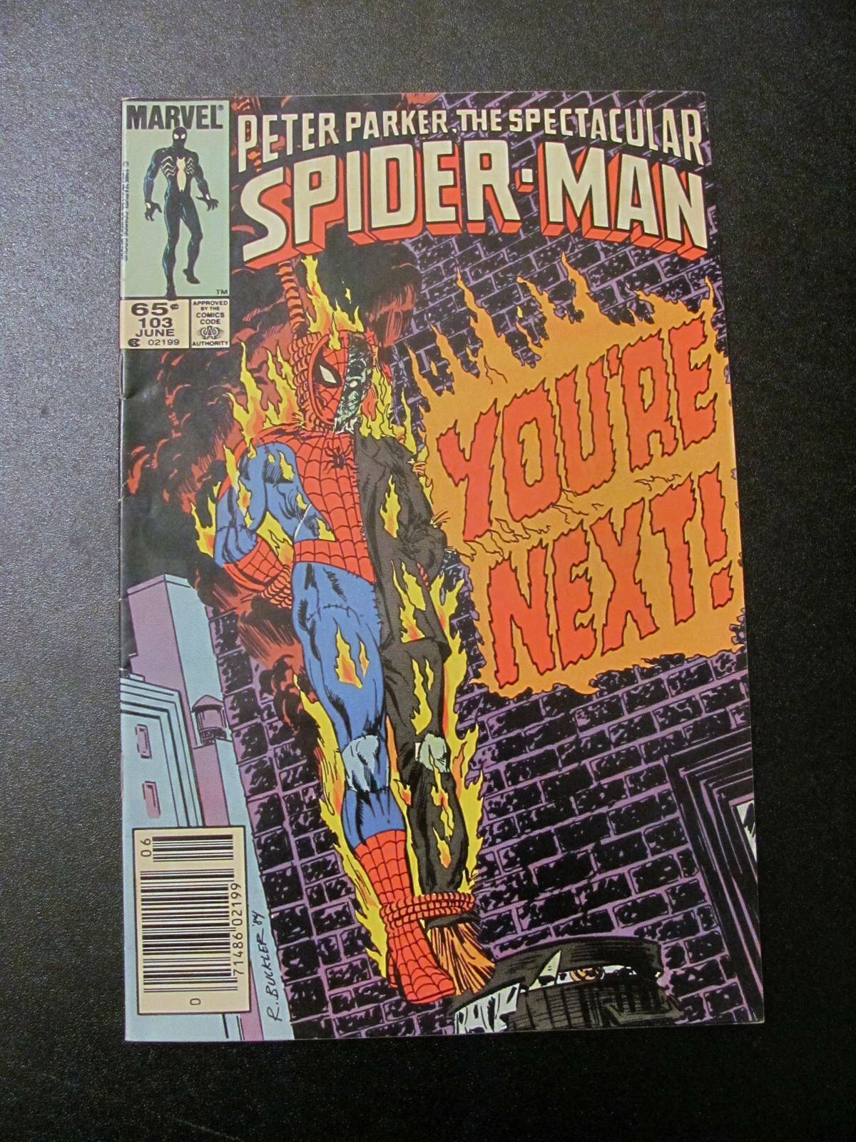 Spectacular Spider-Man #103 (1985) FN Marvel Newsstand You\'re Next BIN-2322