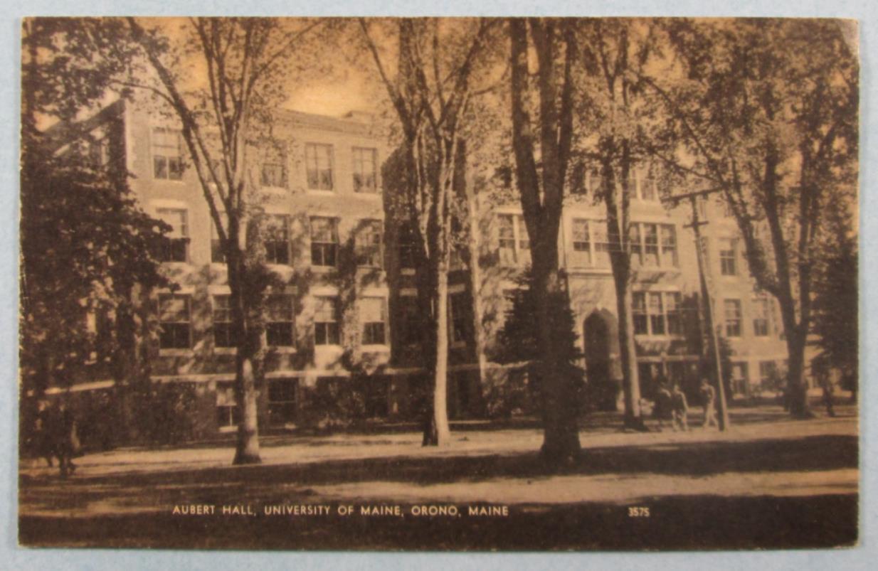 Aubert Hall, University Of Maine, Orono ME Postcard (#6441)