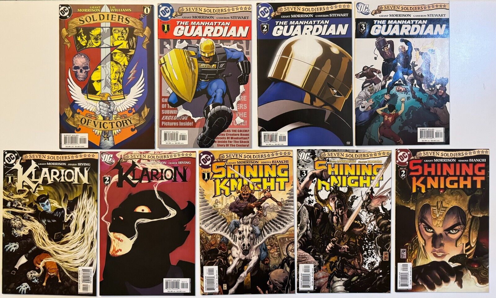 SEVEN SOLDIERS LOT Grant Morrison 9 DC comics multiple titles